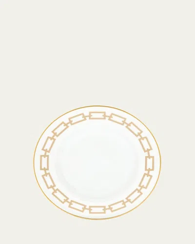 Ginori 1735 Catene Cachemire Soup Plate In Gold