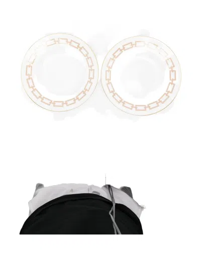 Ginori 1735 Catene Chain-link Plates (24.5cm) In White