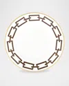 Ginori 1735 Catene Ebano Flat Bread Plate In Catene Ebano