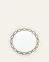 Ginori 1735 Catene Ebano Flat Dessert Plate In Catene Ebano