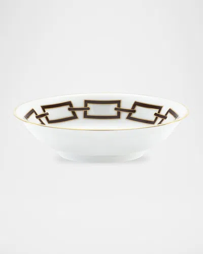 Ginori 1735 Catene Ebano Fruit Bowl In Brown