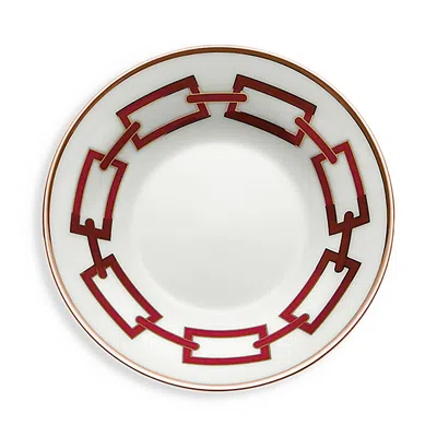Ginori 1735 Catene Impero Coffee Saucer In Scarlatto