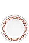 Ginori 1735 'catene Impero' Dessert Plate ⌀ 22 Cm In Red