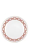 Ginori 1735 'catene Impero' Dinner Plate ⌀ 28 Cm In Red