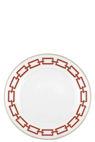 Ginori 1735 'catene Impero' Dinner Plate ⌀ 28 Cm In Red