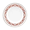Ginori 1735 Catene Impero Flat Dessert Plate In Med Red