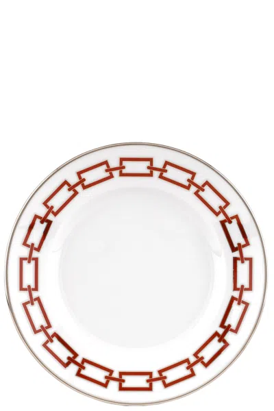 Ginori 1735 'catene Impero' Soup Plate ⌀ 24,5 Cm In Red