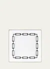 Ginori 1735 Catene Nero Large Square Change Tray In Black