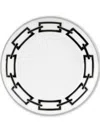 Ginori 1735 Catene Nero Saucer (13.5cm) In Weiss