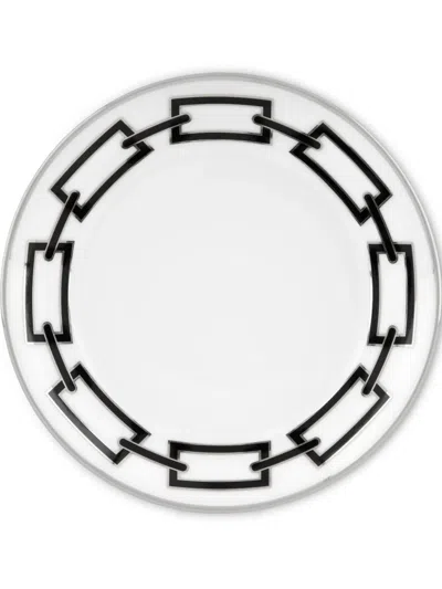 Ginori 1735 Catene Nero Saucer (13.5cm) In Weiss