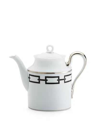 Ginori 1735 Catene Porcelain Teapot In 白色