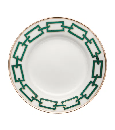 Ginori 1735 Catene Smeraldo Bread Plate In Green