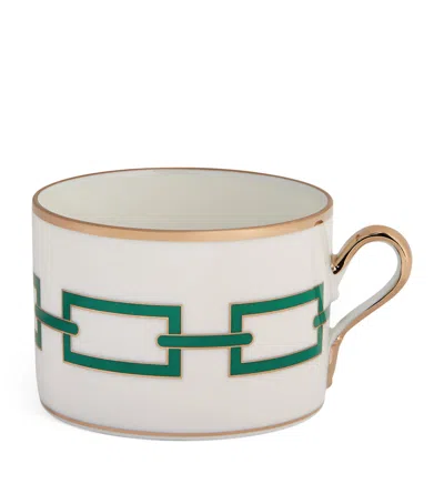 Ginori 1735 Catene Smeraldo Tea Cup In White