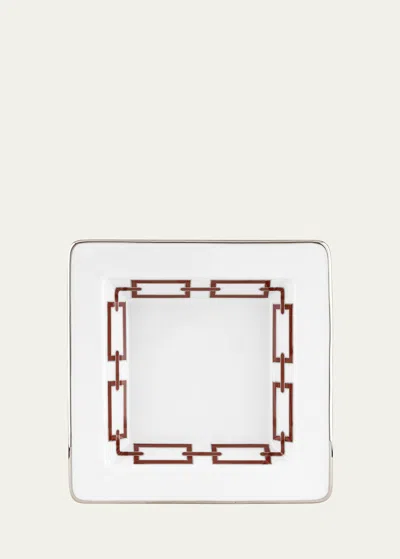 Ginori 1735 Catene Tray, Scarlatto In Scarlet