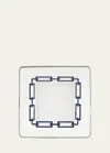Ginori 1735 White Catene Small Change Tray In Sapphire