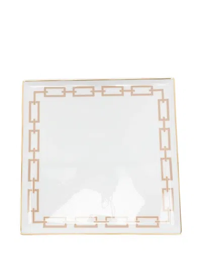 Ginori 1735 Chain-link Border Tray In White