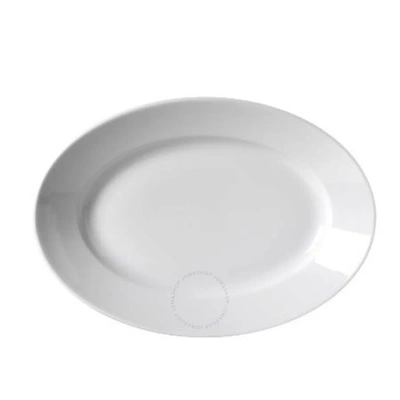 Ginori 1735 Chieti Bianco Oval Flat Platter In White