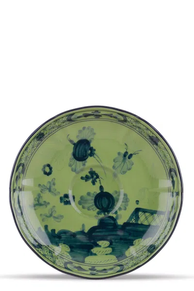 Ginori 1735 Coffee Plate 'oriente Italiano' ⌀ 13 Cm In Green
