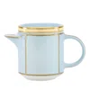 Ginori 1735 Porcelain Colonna Diva Celeste Coffee Pot In Celeste
