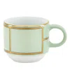 Ginori 1735 Porcelain Colonna Diva Verde Coffee Cup In Verde