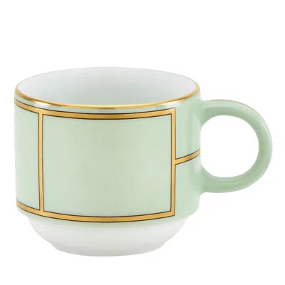 Ginori 1735 Porcelain Colonna Diva Verde Coffee Cup