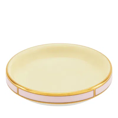 Ginori 1735 Colonna Diva Cover And Butter Plate In Giallo