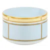 Ginori 1735 Porcelain Colonna Diva Celeste Lidded Sugar Pot In Celeste