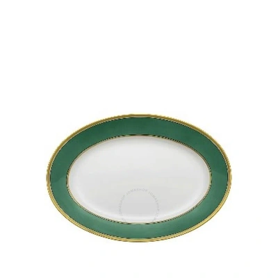 Ginori 1735 Contessa Oval Flat Platter In Green