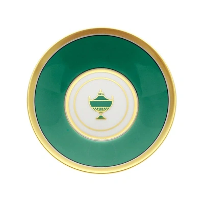 Ginori 1735 Contessa Smeraldo Espresso Saucer In Green