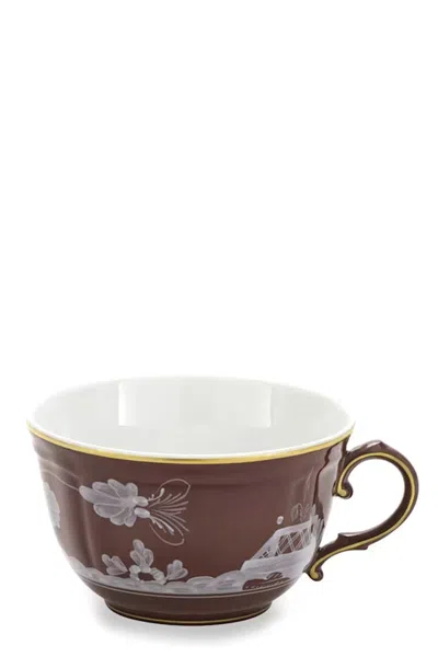 Ginori 1735 Cup 'oriente Italiano' 220 Cc In Brown
