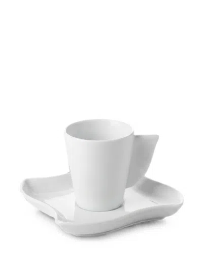 Ginori 1735 Dedalo Coffee Cup In White