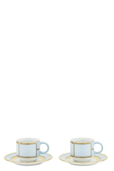 Ginori 1735 'diva' Coffee Set In Blue