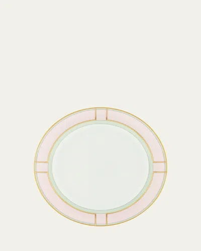 Ginori 1735 Diva Colonna Flat Plate, Rosa In Pink
