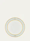 Ginori 1735 Porcelain Colonna Diva Celeste Soup Plate In Diva Celeste