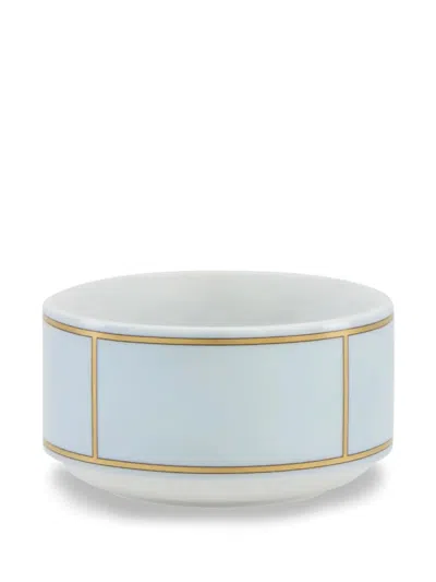Ginori 1735 Diva Obstschale Mit Goldfarbenem Besatz In Blue