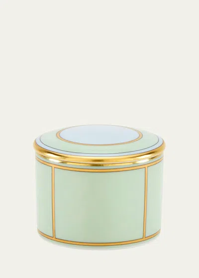 Ginori 1735 Diva Porcelain Box (8cm) In Diva Verde