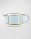 Ginori 1735 Porcelain Colonna Diva Celeste Milk Jug In Diva Celeste