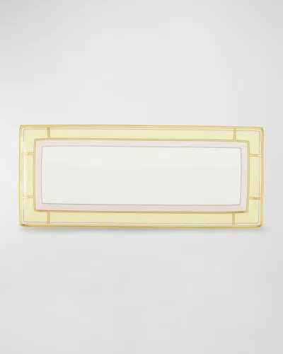 Ginori 1735 Diva Rectangular Platter In Gold
