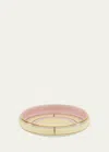 Ginori 1735 Porcelain Colonna Diva Giallo Round Tray In Diva Giallo