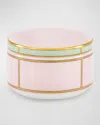 Ginori 1735 Porcelain Colonna Diva Rosa Lidded Sugar Pot In Diva Rosa