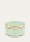 Ginori 1735 Porcelain Colonna Diva Verde Trinket Box In Diva Verde