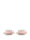 Ginori 1735 Pink Diva Porcelain Tea Set In Pink