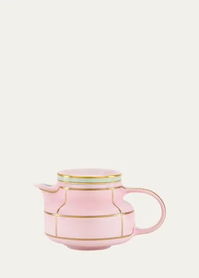 Ginori 1735 Diva Teapot With Cover, Rosa In Pink