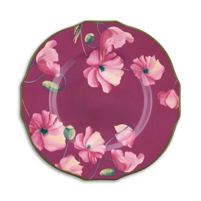 Ginori 1735 Duchessa Flat Bread Plate In Pink