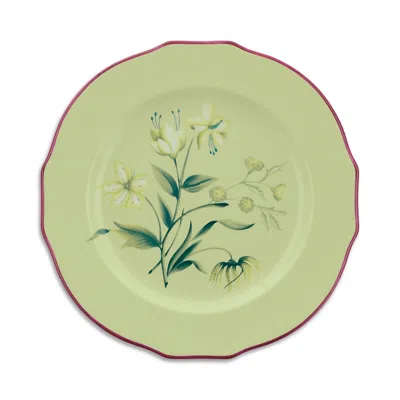 Ginori 1735 Duchessa Flat Dinner Plate In Green