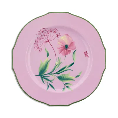 Ginori 1735 Duchessa Flat Dinner Plate In Purple