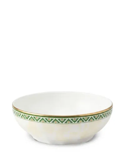 Ginori 1735 Duchessa Geometric-print Bowl In White