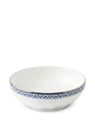 Ginori 1735 Duchessa Geometric-print Bowl In White