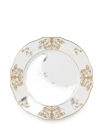 Ginori 1735 Duchessa Gold-tone-trim Plate In White