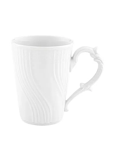 Ginori 1735 Embossed Handle Mug (400ml) In White